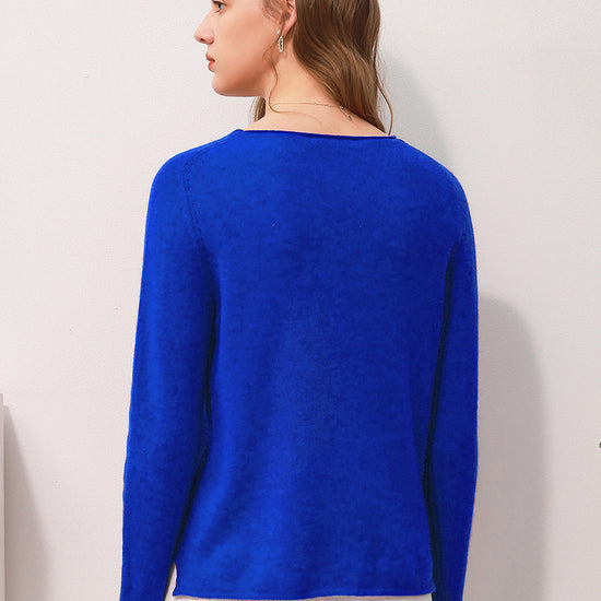 COMOBOCA 100% Cashmere Women's Loose Knit Sweater