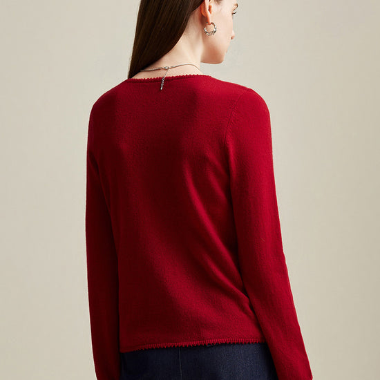 COMOBOCA 100% Cashmere Women's Knit Pullover Sweater