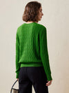 COMOBOCA 100% Cashmere Women's Classic Cable Knit Sweater