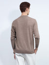 COMOBOCA 100% Cashmere Men's Mock Neck Knit Sweater