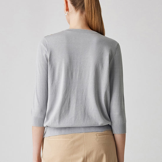 COMOBOCA Women's Floral Patterned Button-Down Cardigan