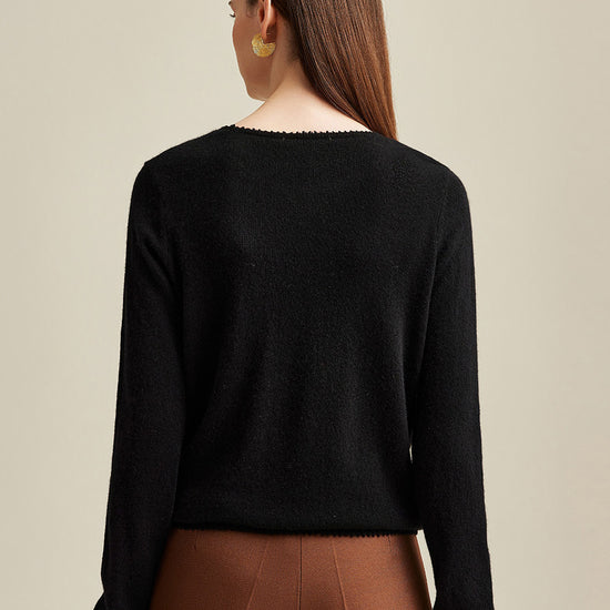 COMOBOCA 100% Cashmere Women's Knit Pullover Sweater