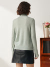 COMOBOCA 100% Cashmere Women's Pearl Buttoned Sweater