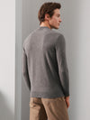 COMOBOCA 100% Cashmere Men's Mock Neck Knit Sweater