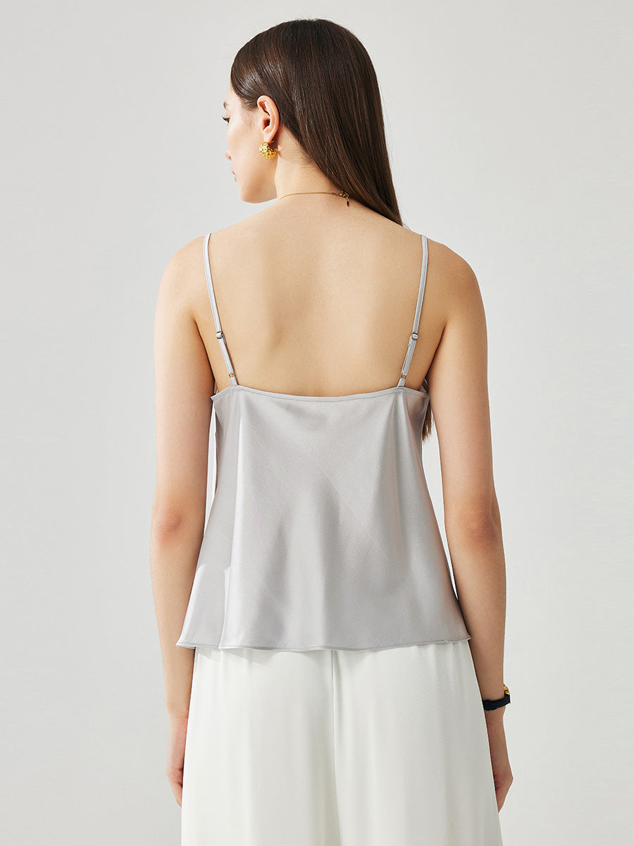 COMOBOCA Women's Adjustable Straps Lace-Trimmed Camisole