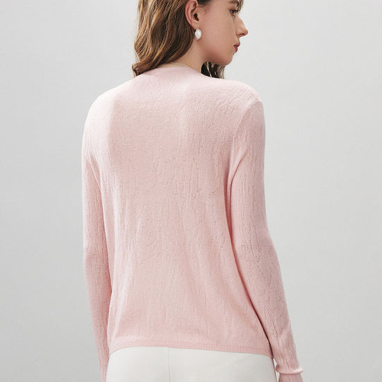 COMOBOCA Women's Round Neck Knit Sweater