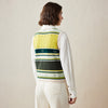 COMOBOCA 100% Cashmere Colorful Geometric Knit Vest
