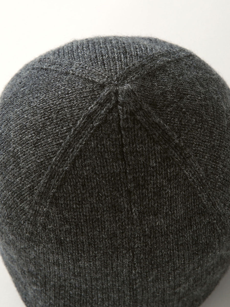 COMOBOCA 100% Wool Women's Double Layered Knit Beanie