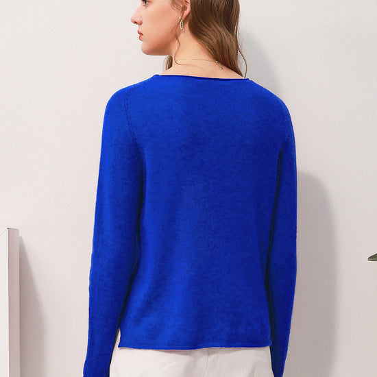 COMOBOCA 100% Cashmere Women's Loose Knit Sweater