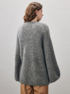 COMOBOCA Women's Mohair Fluffy Open Front Cardigan