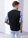 COMOBOCA 100% Cashmere Men's V-Neck Vest