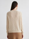 COMOBOCA 100% Cashmere Women's Cable Knit Sweater