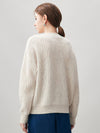 COMOBOCA 100% Cashmere Women's Openwork Knit Round Neck Sweater