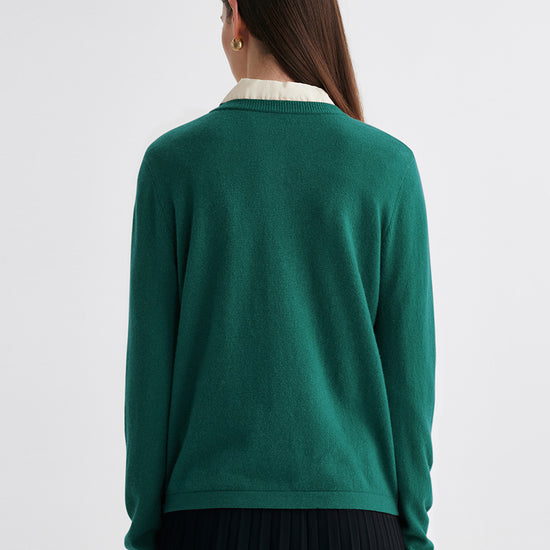 COMOBOCA 100% Cashmere Women's Button-Up Cardigan