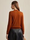 COMOBOCA 100% Wool Worsted Women's Elegant Sweater