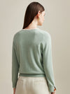 COMOBOCA 100% Cashmere Women's Button-Accent Sweater
