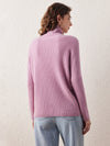COMOBOCA 100% Wool Women's All-in-One Knit Turtleneck Sweater