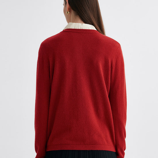 COMOBOCA 100% Cashmere Women's Button-Up Cardigan