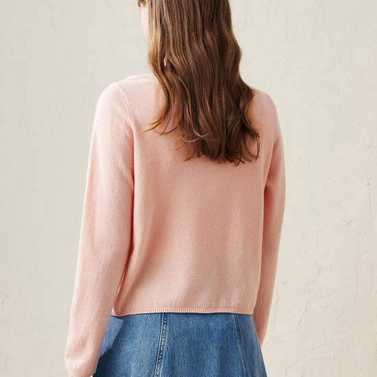 COMOBOCA 100% Wool Women's V-Neck Button Up Cardigan