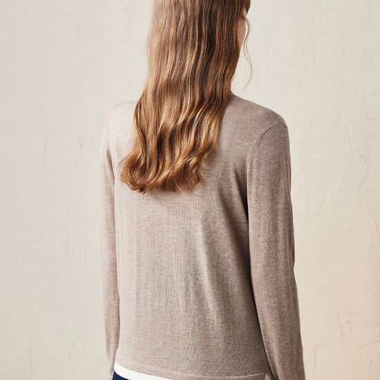 COMOBOCA 100% Wool Women's Lightweight Turtleneck Sweater