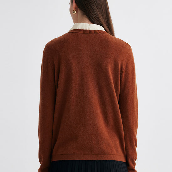 COMOBOCA 100% Cashmere Women's Button-Up Cardigan