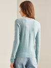 COMOBOCA 100% Cashmere Women's Ribbed Knit Pullover Sweater