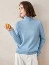 COMOBOCA 100% Cashmere Women's Turtleneck Knit Sweater