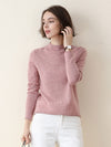 COMOBOCA ROSY 100% Cashmere Women's Round Neck Knit sweater