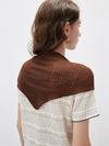COMOBOCA Women's Openwork Knit Triangle Shoulder Wrap Scarf