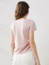 COMOBOCA Women's Round Neck Knit T-Shirt