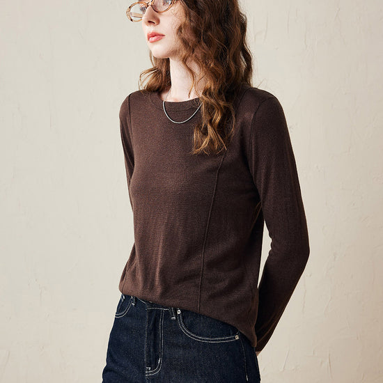 COMOBOCA Women's Essential Color-Blocked Knit Sweater