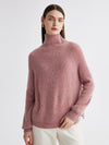 COMOBOCA 100% Cashmere Women's Ribbed Turtleneck Sweater