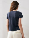COMOBOCA Women's Round Neck Knit T-Shirt