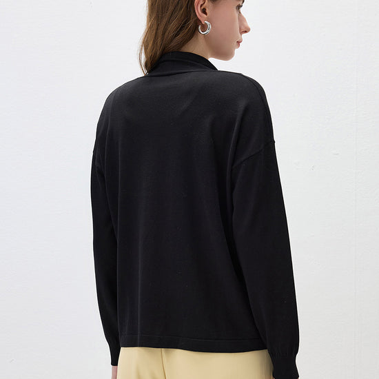 COMOBOCA Women's Open Front Knit Cardigan