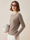 COMOBOCA 100% Cashmere Women's Loose Knit Sweater