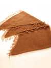 COMOBOCA Women's Fringed Triangle Knit Scarf