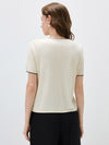 COMOBOCA Women's Embroidered Short Sleeve Cardigan