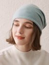 COMOBOCA 100% Cashmere Classic Slouchy Beanie