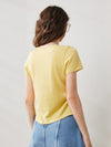 COMOBOCA Women's Round Neck Knit T-Shirt