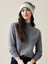 COMOBOCA Multicolor 100% Cashmere Women's Nordic Knit Beanie