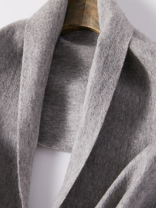 COMOBOCA 100% Wool Fringe Versatile Scarf