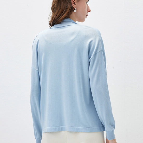 COMOBOCA Women's Open Front Knit Cardigan