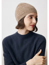 COMOBOCA Camel 100% Cashmere Luxurious Knit Beanie