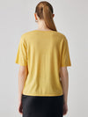 COMOBOCA Women's Essential Round Neck Knit T-Shirt