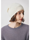 COMOBOCA Beige 100% Cashmere Classic Slouchy Beanie