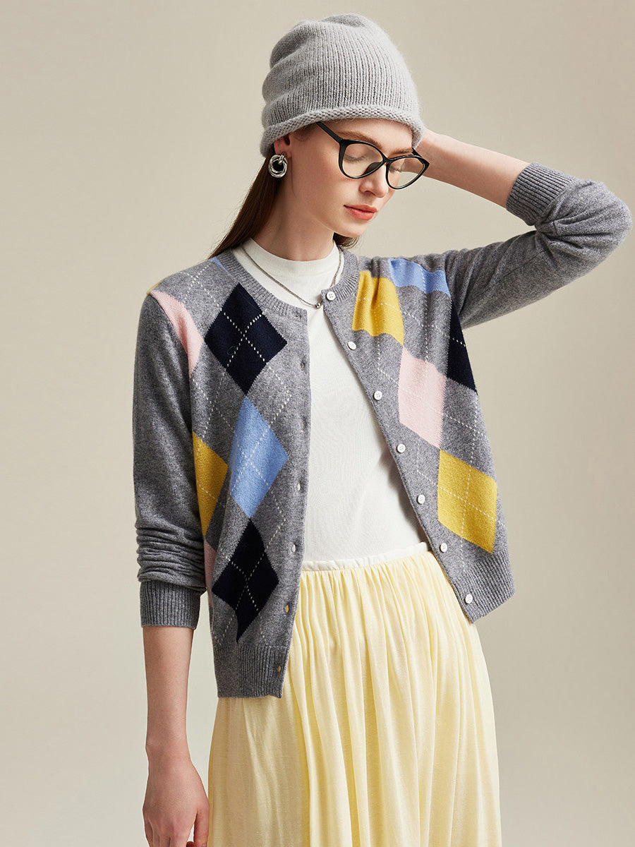 【L】supreme Brushed Argyle Cardigan supreme Brushed Argyle Cardigan シュプリーム アーガイル