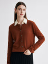 COMOBOCA 100% Cashmere Women's Button-Up Cardigan