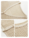 Women’s Linen Blend Knit V-Neck Sleeveless Vest