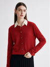 COMOBOCA 100% Cashmere Women's Button-Up Cardigan