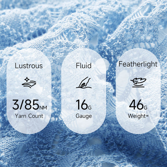 COMOBOCA Women's Tie-Front Lace Knit Shawl